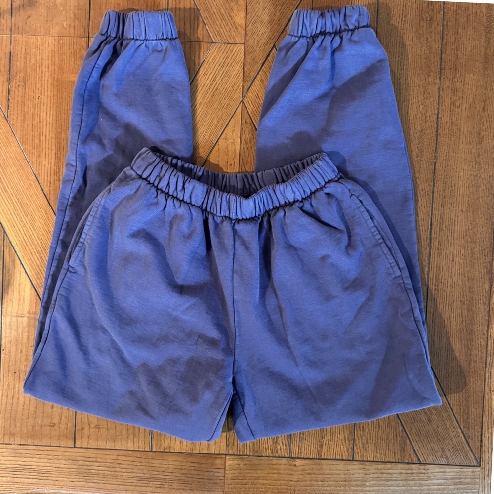 Brandy Melville Rosa Sweatpants Periwinkle Blue Joggers High Waisted One Size
